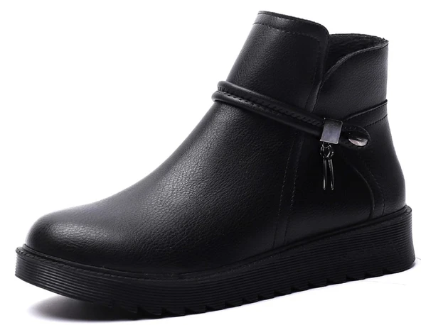 KUUM LONDON K1121001 Siyah Fermuarlı Kadın Bot - Resim 2