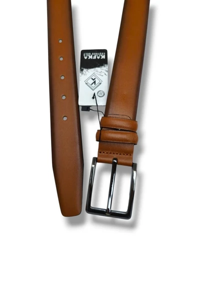 Kafka K140-26 Hakiki Deri Klasik Erkek Kemer 105 Cm - Resim 5