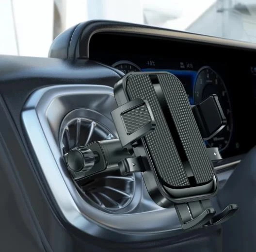 Coofbe Yuvarlak Havalandırma Uyumlu Araç İçi Telefon Tutucu, Sarsılmaz, Titremez, Mercedes, Audi Uym - Resim 4