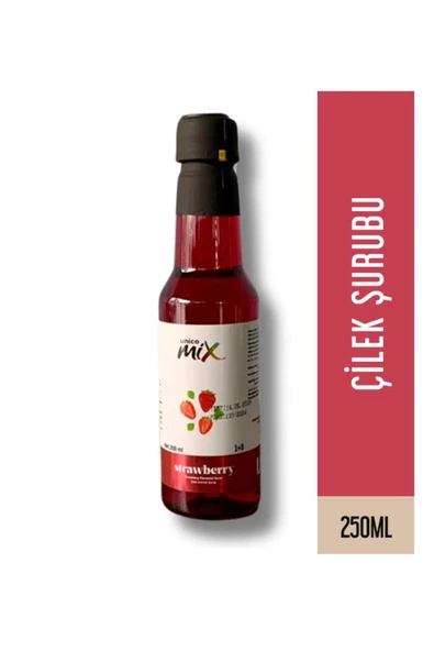 UNİCOMİX ÇİLEK ŞURUP PET ŞİŞE 250 ML ürün görseli