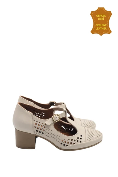 Venüs 1911923Y Hakiki Deri Anatomik Kadın Ayakkabı BEJ Ç - Resim 2