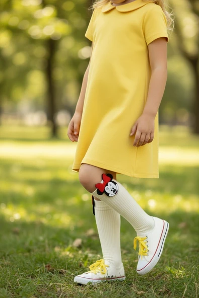 Minnie Çocuk Dizaltı Çorap - Resim 11