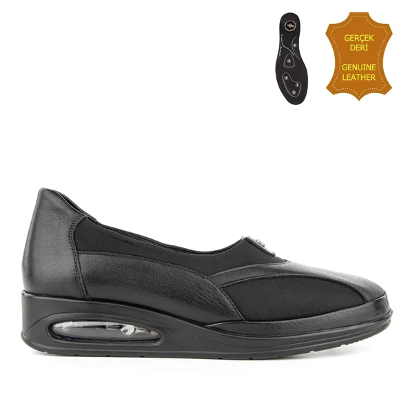 Muya Hoff Airmax-6 Nokta Anatomik-Kemik Çık. Kadın Ayk. Siyah - Resim 2