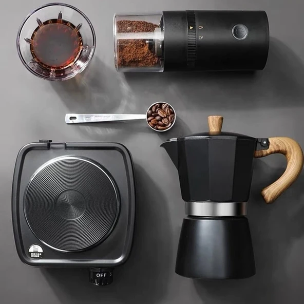 Mokapot 6-Cup (Siyah) ürün görseli