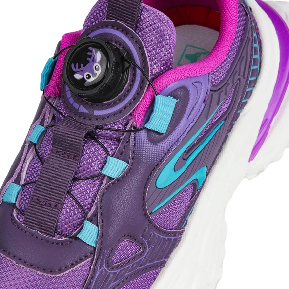 Buckhead 3053 Akıllı Bağcıklı Flex Foam Taban Unisex Çocuk Ayk. Lila - Resim 5