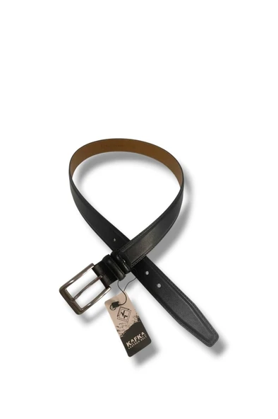 Kafka K100-26 Hakiki Deri Dikişli Erkek Kemer 110 Cm - Resim 2