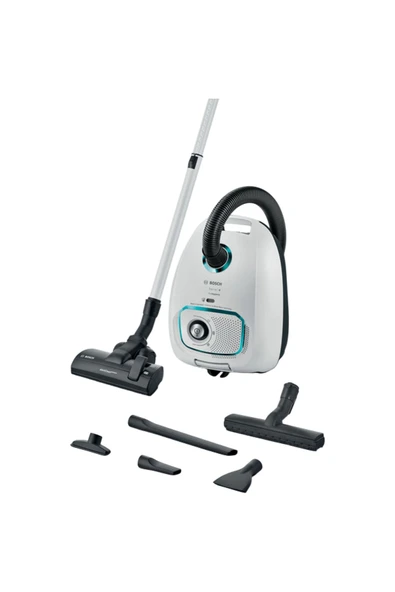 Bosch BGL41HYG2H Serie 4 ProHygienic Toz Torbalı Elektrikli Süpürge Beyaz ürün görseli