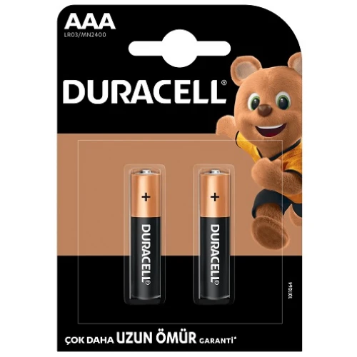 Duracell Pil 2 Li AAA İnce Kalem ürün görseli