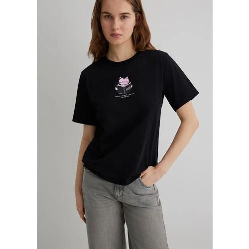 KEDİ BASKILI TİŞÖRT ürün görseli