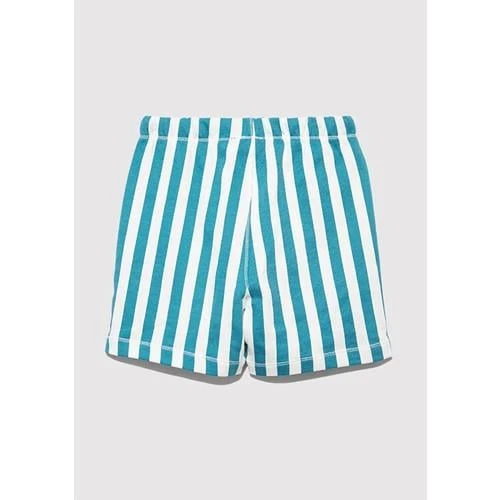 ÇİZGİLİ ÖRME ŞORT - Resim 8