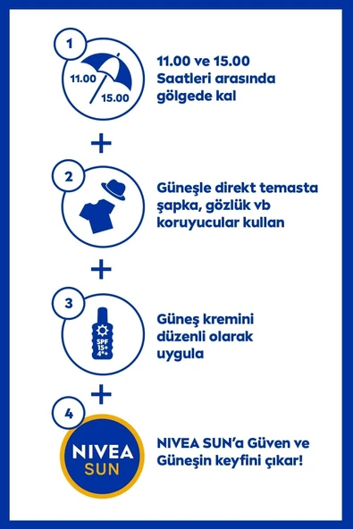 NIVEA SUN SPF 50+ Yüksek Güneş Koruyucu ve Nemlendirici Vücut Spreyi 200ml, Suya Dayanıklı - Resim 5
