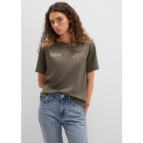 MAVİ JEANS BASKILI GRAFİK TİŞÖRT - Resim 3