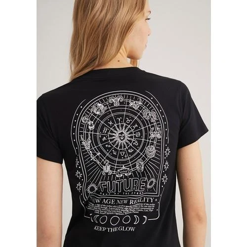 ASTROLOJİ BASKILI GRAFİK TİŞÖRT - Resim 7