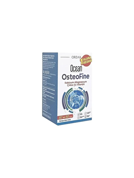 Ocean OsteoFine Kalsiyum, Magnezyum, Çİnko, D3 Vitamini 120 Tablet ürün görseli 1
