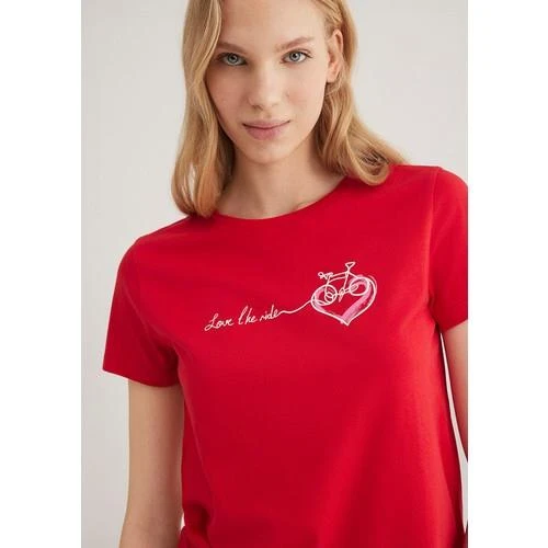 BİSİKLET BASKILI GRAFİK TİŞÖRT - Resim 3