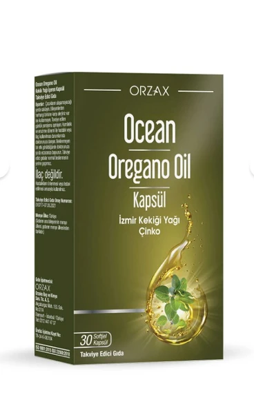 Orzax Ocean Oregano Oil Takviye Edici Gıda 30 Kapsül ürün görseli 1