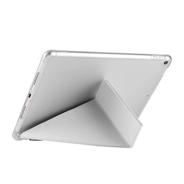Apple iPad Pro 10.5 (7.Nesil) Kılıf Zore Tri Folding Kalem Bölmeli Standlı Kılıf - Resim 2