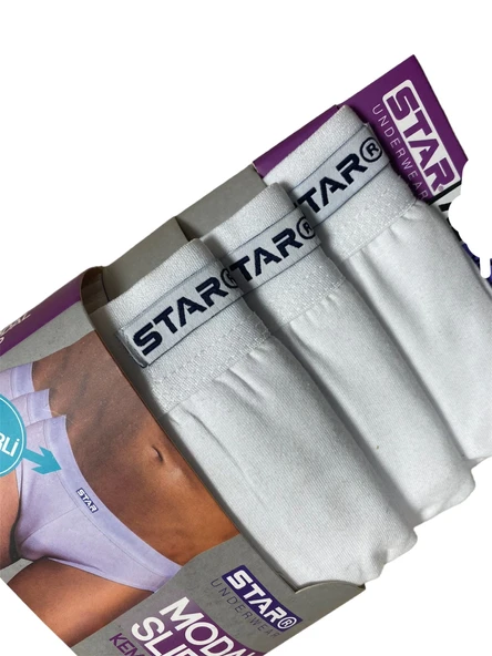 Star 109 Erkek 3'lü Modal Slip - Resim 5