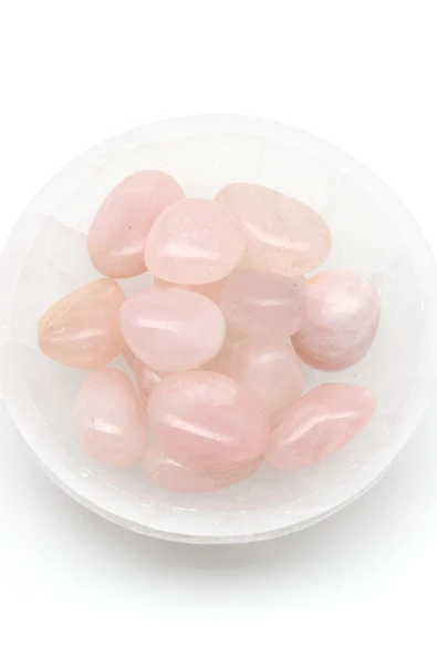 Pembe Kuvars Doğal Taş Tamburlanmış Parça - Tımbıl - TMB-0179 ürün görseli 1