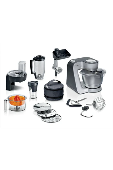 Bosch Mum58359 Serie 4 Mutfak Makinesi Mum 5 1000 W Metalik Inoks Gümüş ürün görseli