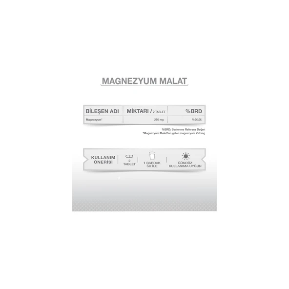 Magnesium Plus Malat 30 Tablet - Resim 4