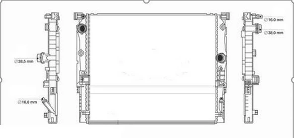 ORIS BBM913026 MOTOR SU RADYATORU BMW B48 G30 F90 G31 G32 G11 G12 17118743664 ürün görseli 1