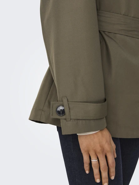 ONLY Bayan Kısa Trençkot 15317205 - Resim 5