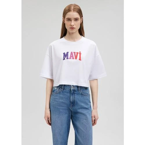 MAVI BASKILI TİŞÖRT - Resim 4