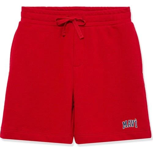 MAVİ BASKILI ÖRME ŞORT - Resim 8