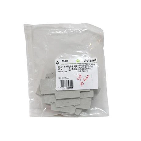 Wieland 4e / 35 4 Lük Çift Katlı İçin Nihayet Plakası - 10 ADET ürün görseli 1