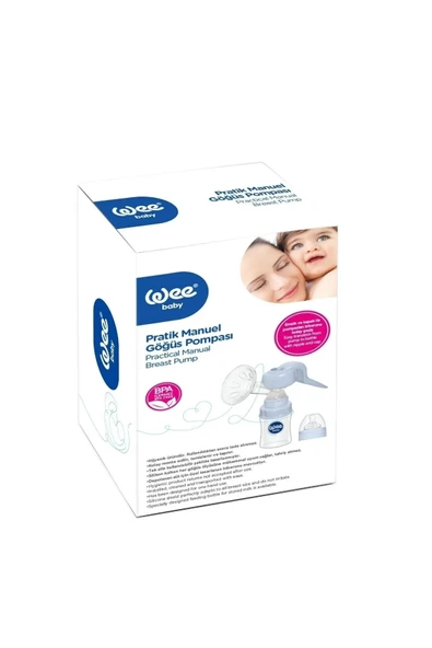 WEE BABY Pratik Manuel Göğüs Pompası Yeni Ambalaj + Alıştırma Bardağı Hediyeli - Resim 2