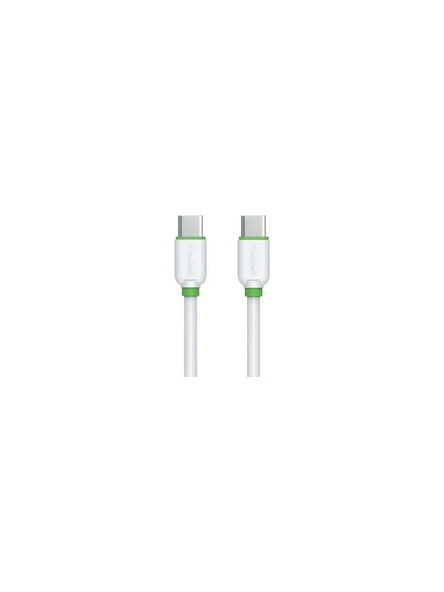 SOULTECH DK061B TYPE-C-C 3A CABLE WHITE ürün görseli 1