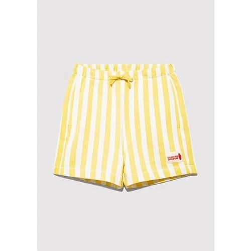 ÇİZGİLİ ÖRME ŞORT - Resim 5