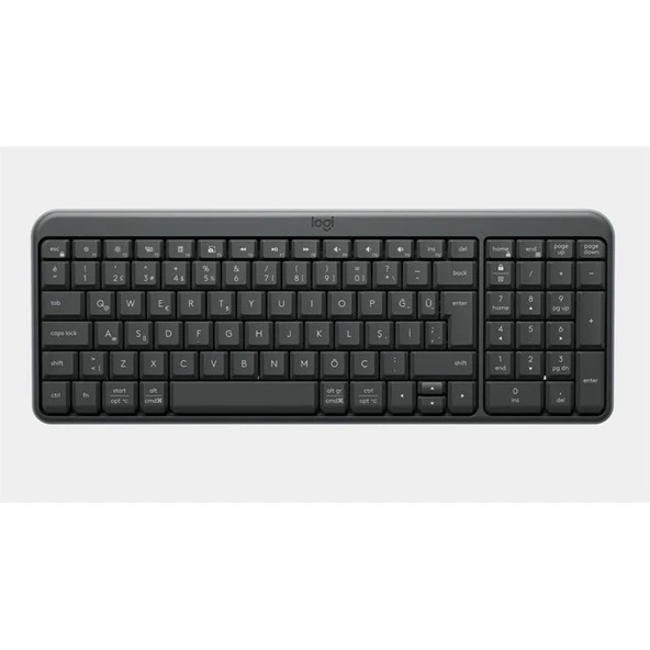 LOGITECH K250 TAM BOYUTLU KOMPAKT BLUETOOTH TÜRKÇE Q KLAVYE GRİ 920-013460 - Resim 6