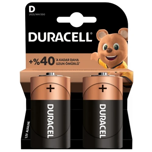 Duracell Pil 2 Li D Büyük Boy Lr-20 ürün görseli