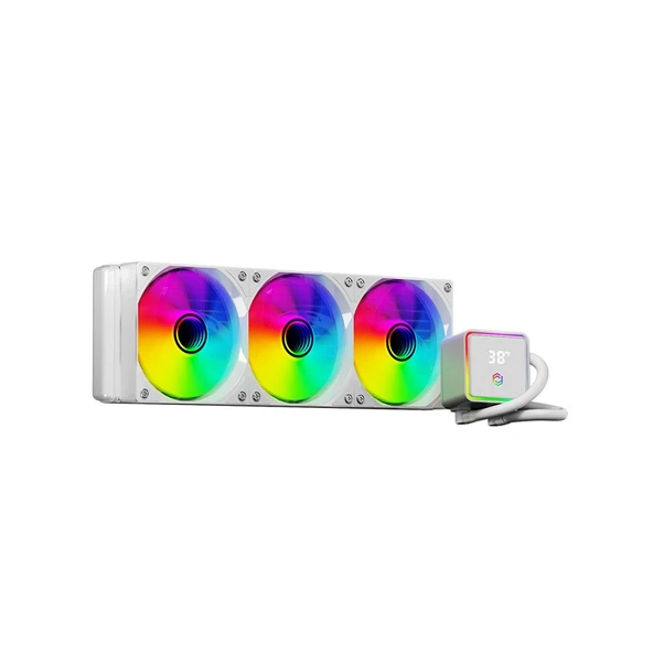 FRISBY FCL-360W ARGB 360 LIQUID COOLER WHITE ürün görseli
