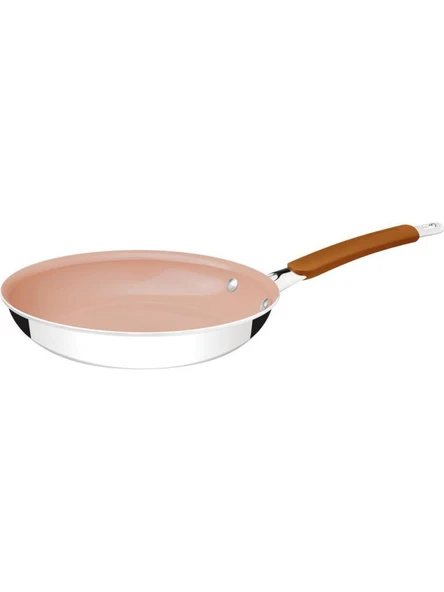 TRAMONTINA ROMAGNA DESERT CLAY 25 CM SERAMİK YÜZEYLİ KIZARTMA TAVASI - Resim 2