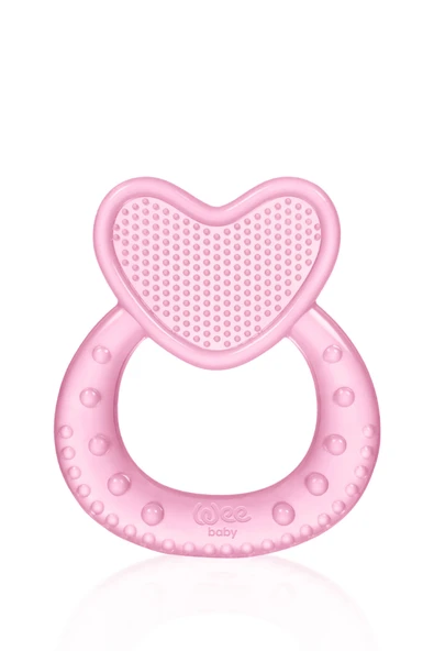 WEE BABY Kalpli Silikon Diş Kaşıyıcı Pembe 912 ürün görseli 1