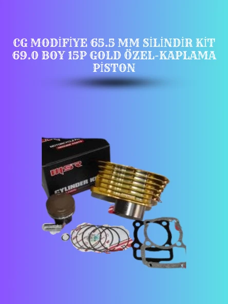 CG Modifiye 65.5 mm Silindir Kit – 69.0 Boy 15P Gold Piston ürün görseli 1