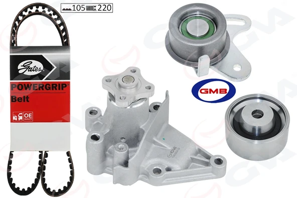 GVA 59WPK9123G DEVİRDAİM EKSANTRİK GERGİ KİTİ HYUNDAI ACCENT ADMIRE 1.5L G4EB 01-> ERA 1.4L 1.6L G4ED G4EE 01-10 / GETZ 1.4L 06-10 / MATRIX. ELANTRA 1.6L 01-06 / KIA RIO 1.4L 1.6L 06-10 / CERATO 1.6L ürün görseli 1