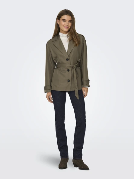 ONLY Bayan Kısa Trençkot 15317205 - Resim 2