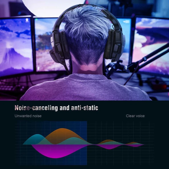 Zore Onikuma K5 Oyuncu Kulaklığı 3.5mm - Resim 4