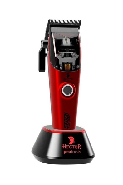 Hector Pro Stock X Blade 1100 Devir Profosyonel Tıraş Makinesi Kırmızı ürün görseli