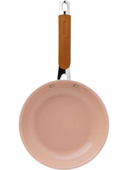 TRAMONTINA ROMAGNA DESERT CLAY 25 CM SERAMİK YÜZEYLİ KIZARTMA TAVASI - Resim 3