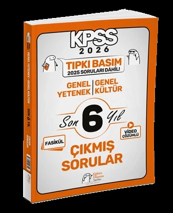 Eğitim Deposu Yayınları 2026 Kpss Genel Yetenek Genel Kültür Tıpkı Basım Son 6 Yıl Çıkmış Sorular ürün görseli
