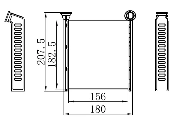 ORIS KVW021026 KALORİFER RADYATÖRÜ BRAZİNG GOLF VI -JETTA IV-1.2TSI-1.4TSI-1.6-2.0TDI 155X185X26 5C0819031 ürün görseli 1