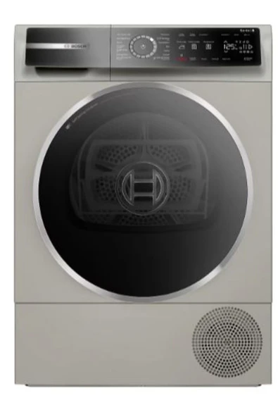 Bosch Serie 8 Isı Pompalı Kurutma Makinesi 9 kg Gümüş ürün görseli