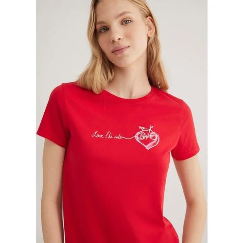 BİSİKLET BASKILI GRAFİK TİŞÖRT - Resim 12