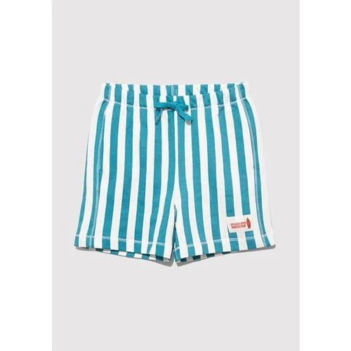 ÇİZGİLİ ÖRME ŞORT - Resim 7