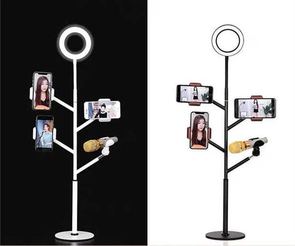 Zore Professional Live Stream Işıklı Telefon Tutucu Ring Light - Resim 3